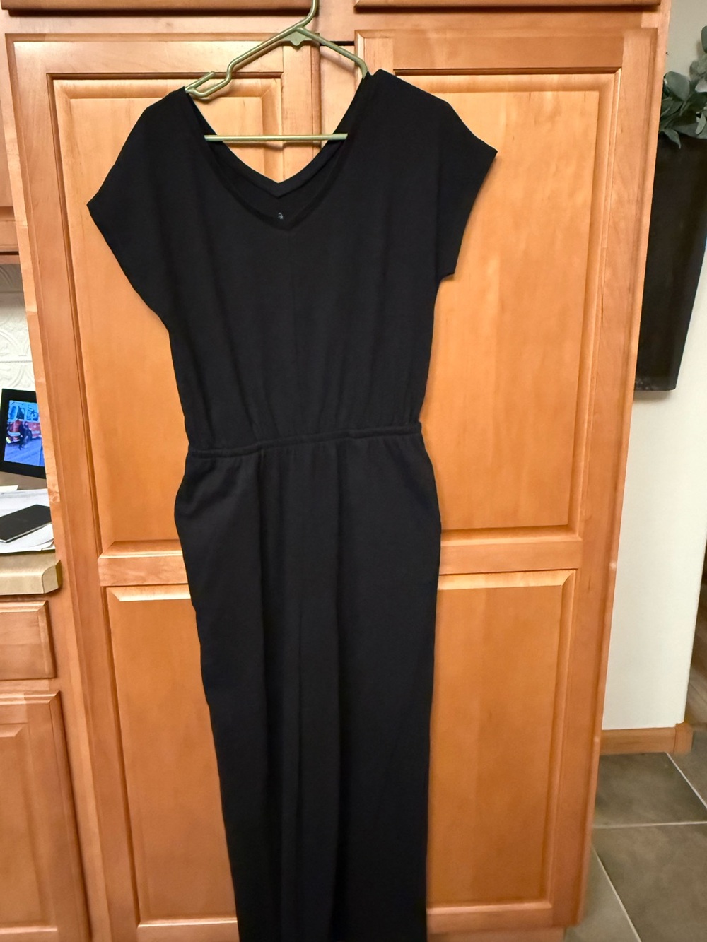 Cuddl Duds Black Wide Leg Jumpsuit